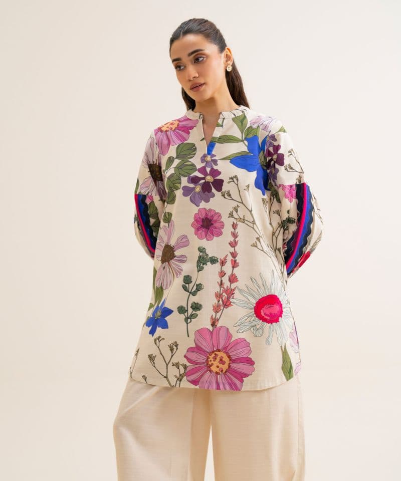 2 Piece - Printed Light Khaddar Suit