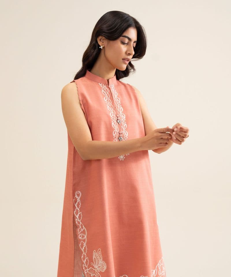 2 Piece - Embroidered Light Khaddar Suit thumbnail