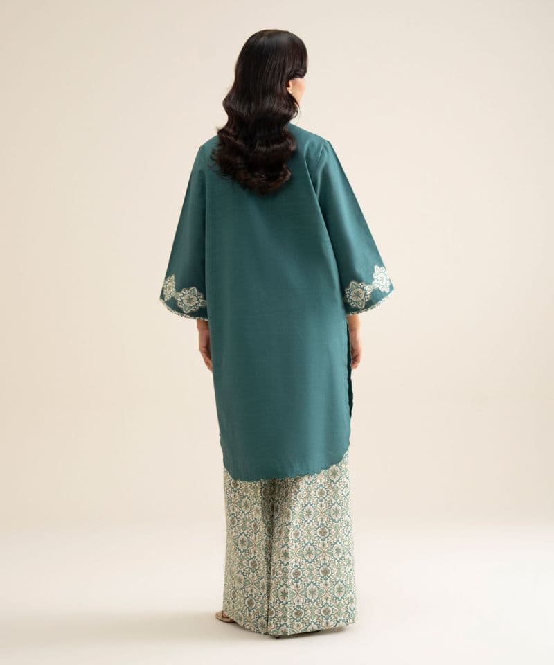 2 Piece - Embroidered Light Khaddar Suit