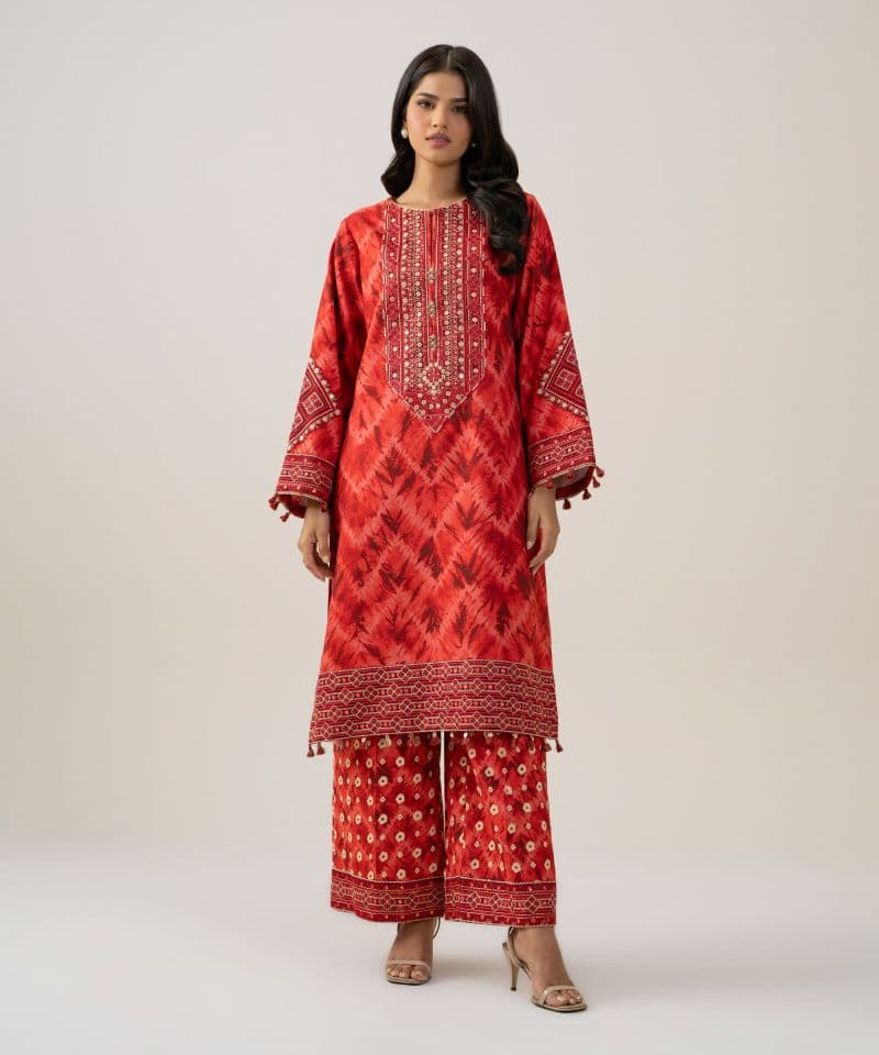 2 Piece - Embroidered Linen Suit thumbnail
