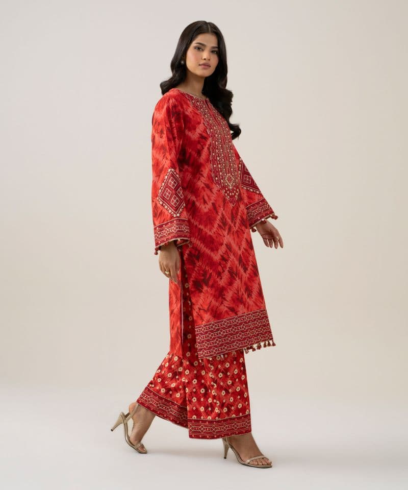 2 Piece - Embroidered Linen Suit thumbnail