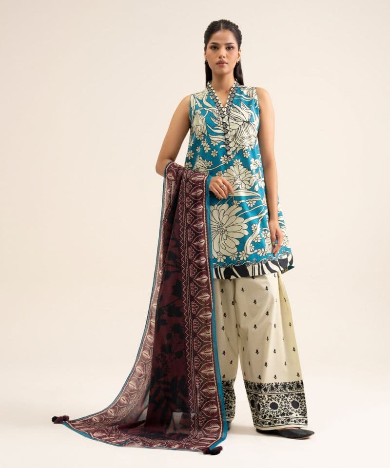 Printed Premium Khaddar Dupatta thumbnail