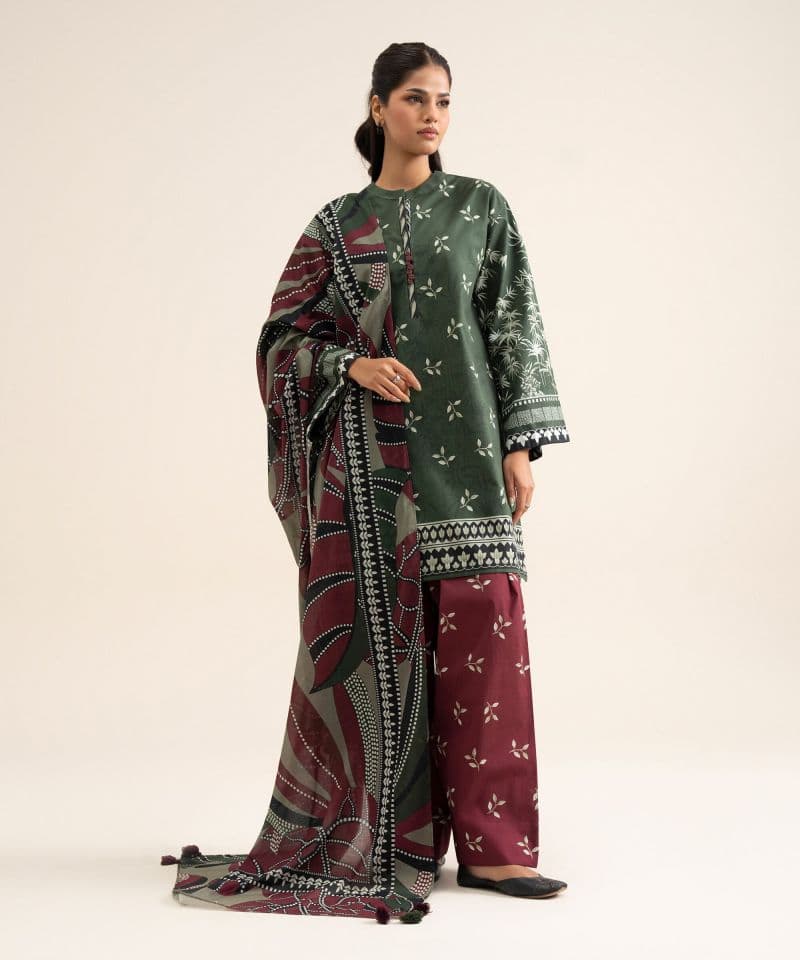 Printed Premium Khaddar Dupatta thumbnail