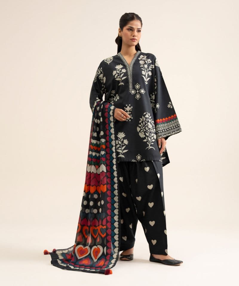 Printed Textured Voile Dupatta thumbnail