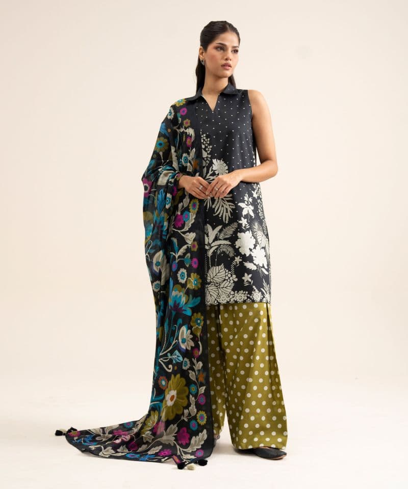 Printed Textured Voile Dupatta thumbnail