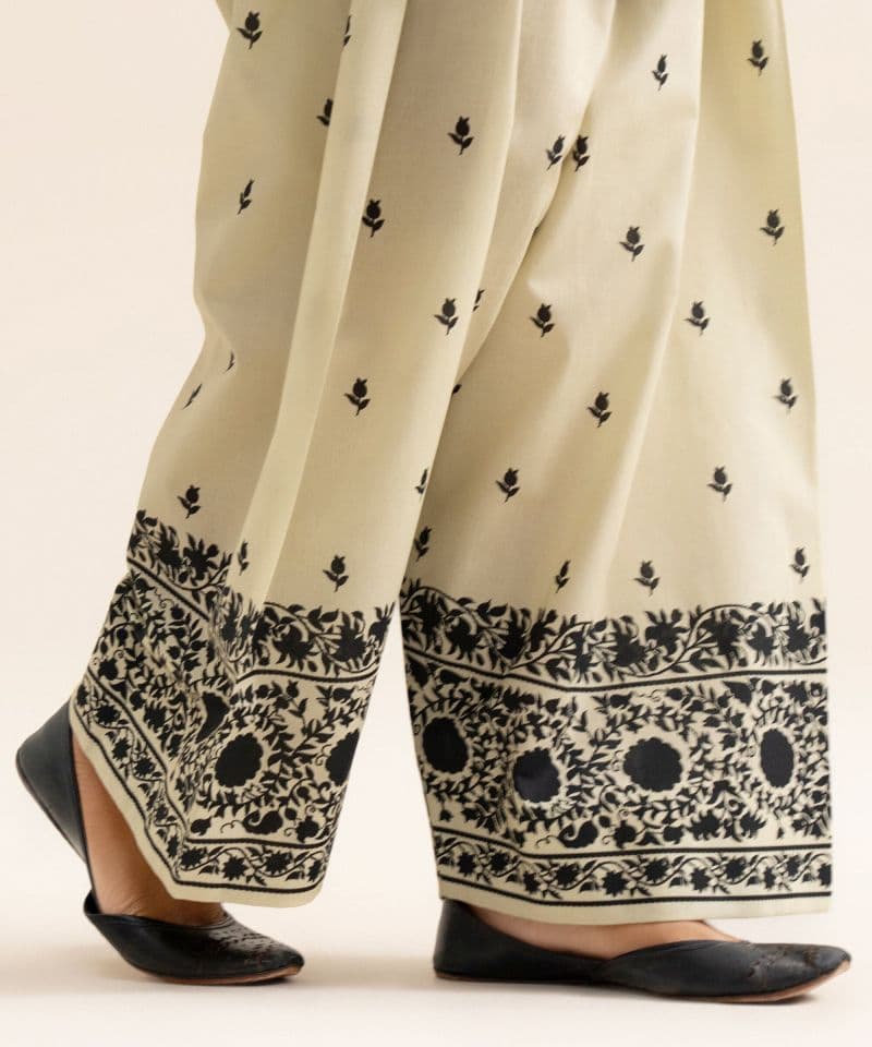 Printed Premium Khaddar Trousers