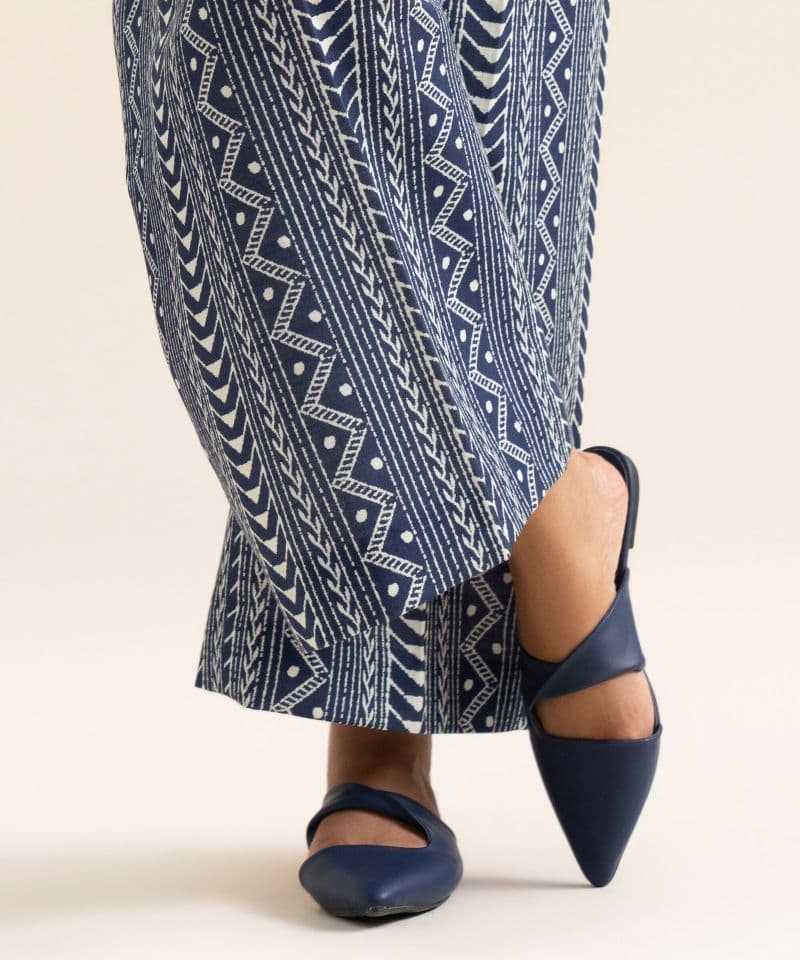 Printed Premium Khaddar Trousers thumbnail
