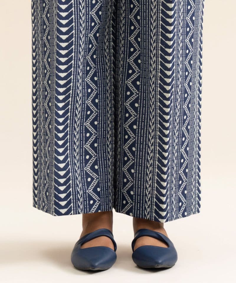Printed Premium Khaddar Trousers thumbnail