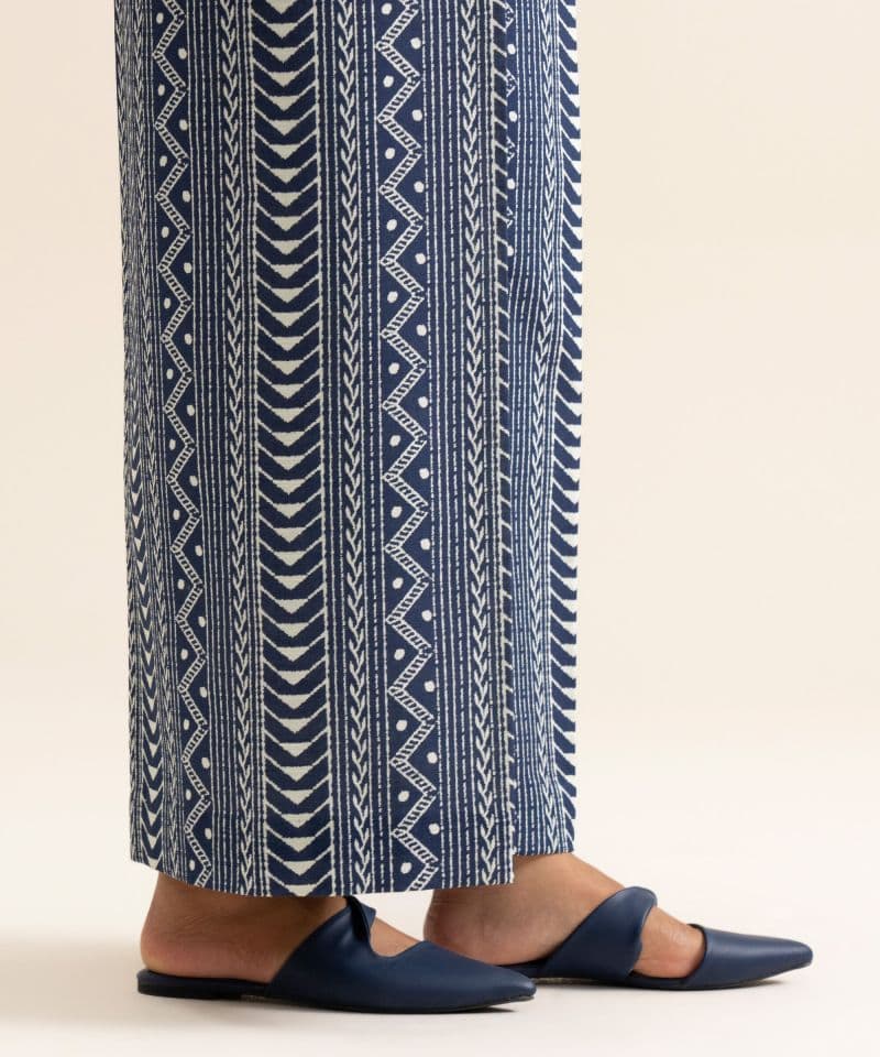 Printed Premium Khaddar Trousers thumbnail