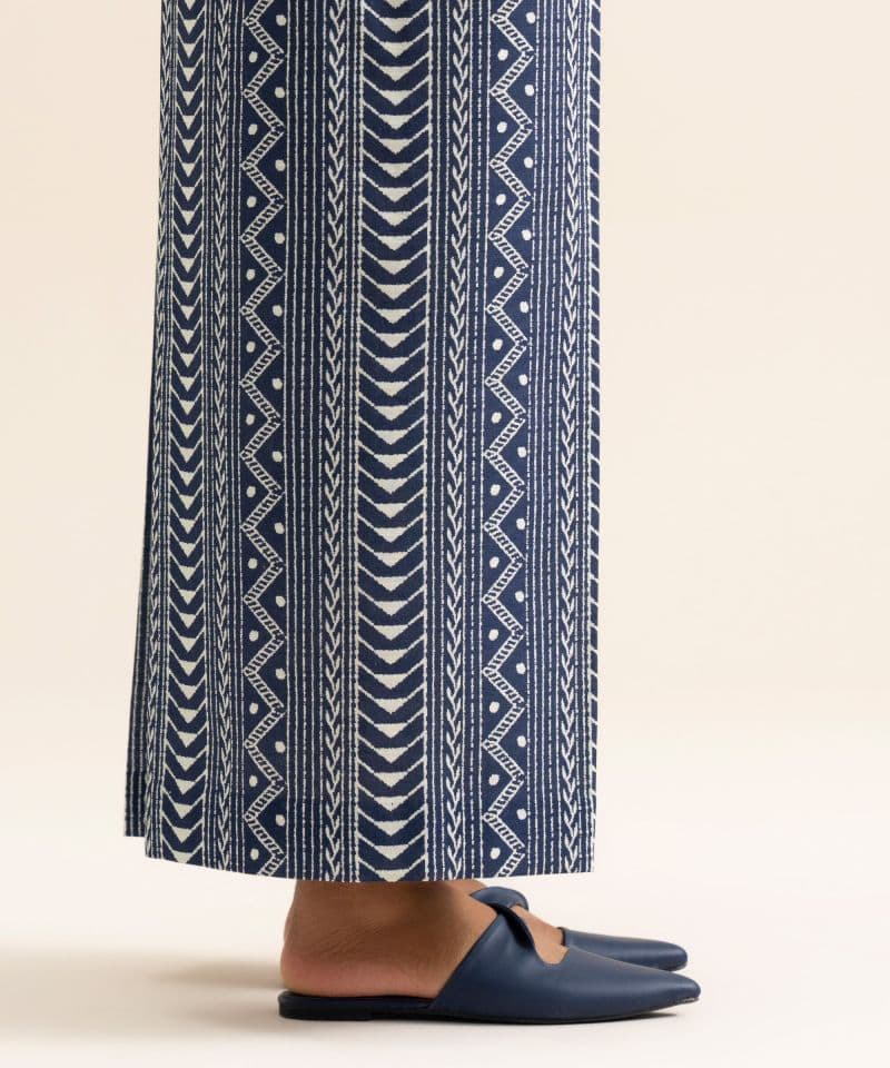 Printed Premium Khaddar Trousers thumbnail