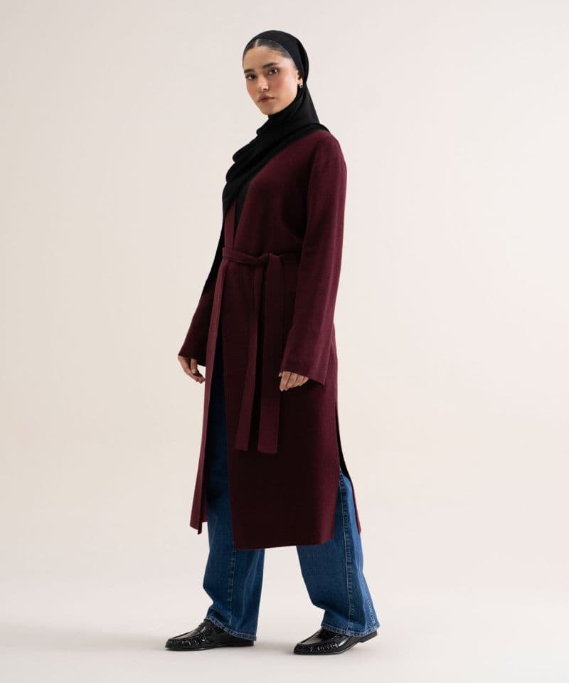 Sweater-Knit Abaya Set thumbnail