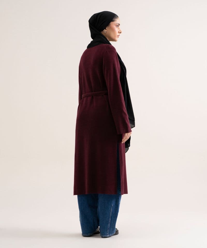 Sweater-Knit Abaya Set thumbnail