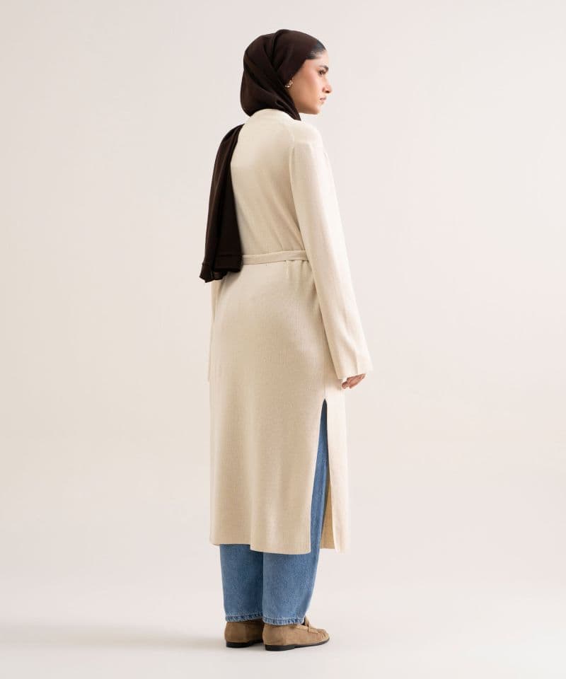 Sweater-Knit Abaya Set