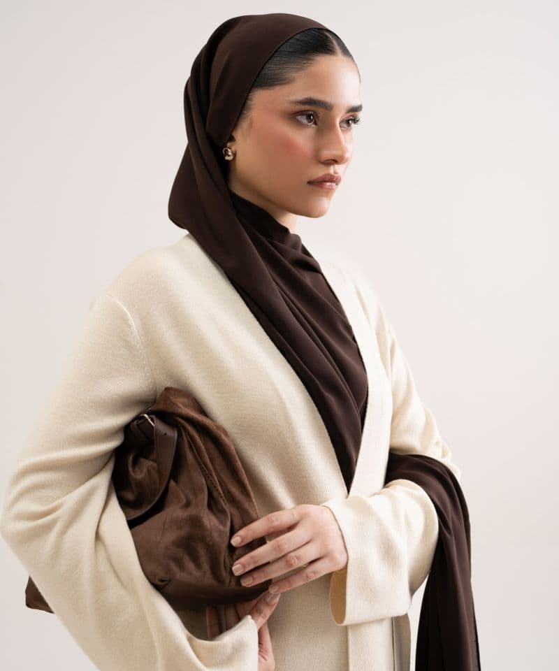 Sweater-Knit Abaya Set
