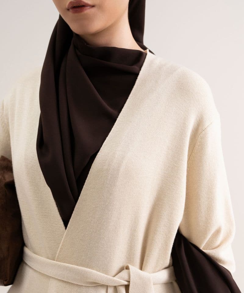 Sweater-Knit Abaya Set