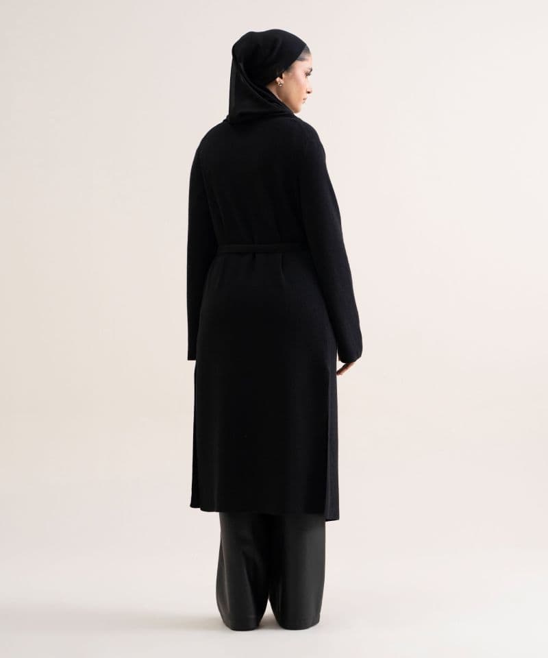 Sweater-Knit Abaya Set