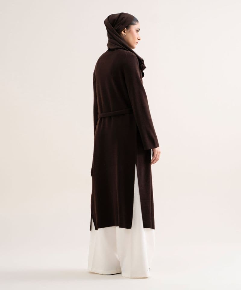 Sweater-Knit Abaya Set