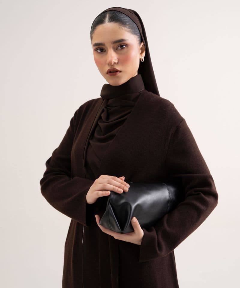 Sweater-Knit Abaya Set