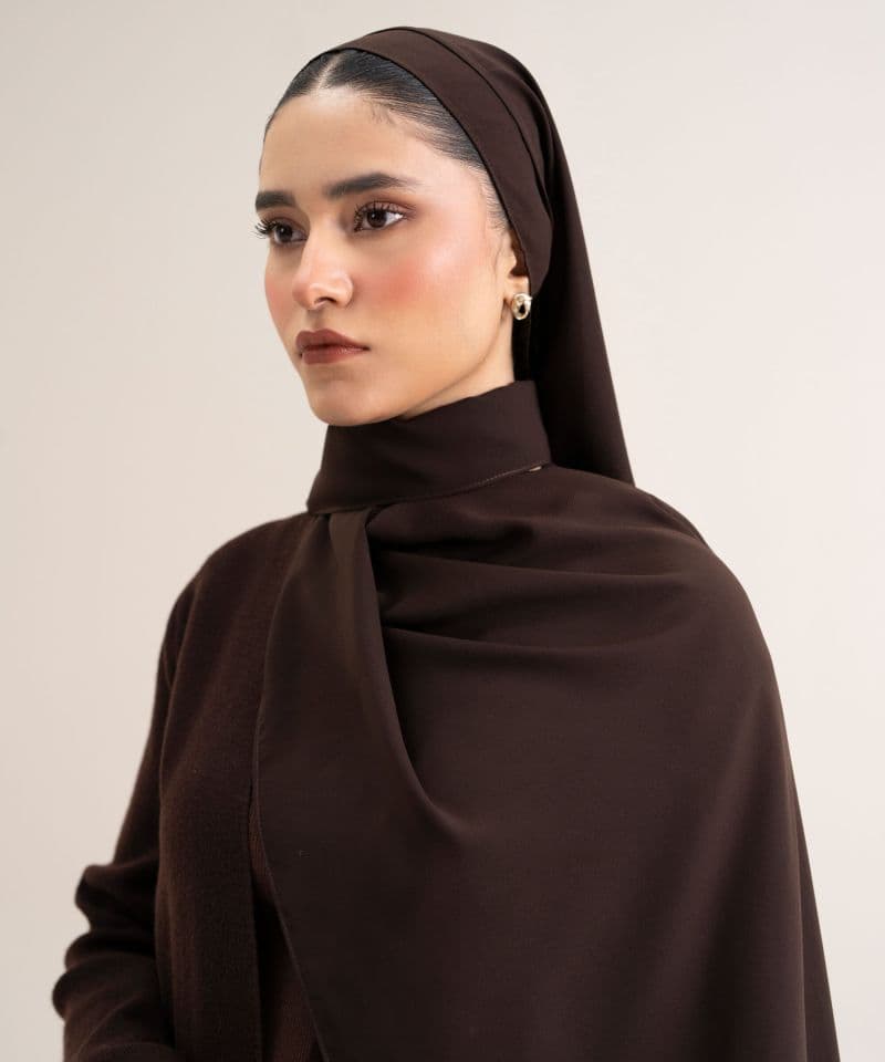 Sweater-Knit Abaya Set
