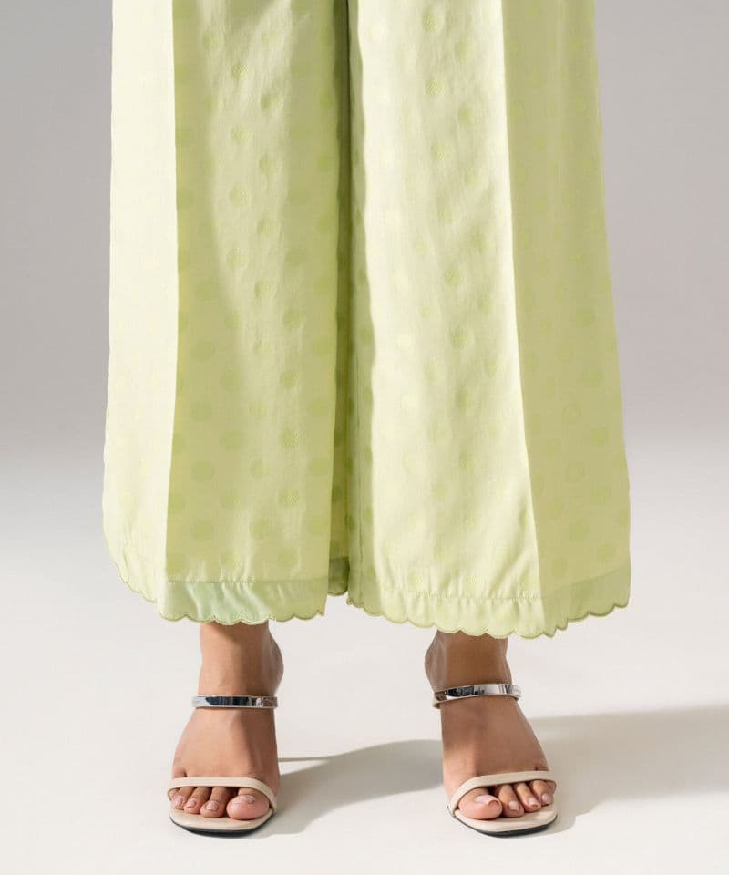 Solid Jacquard Flared Pants thumbnail