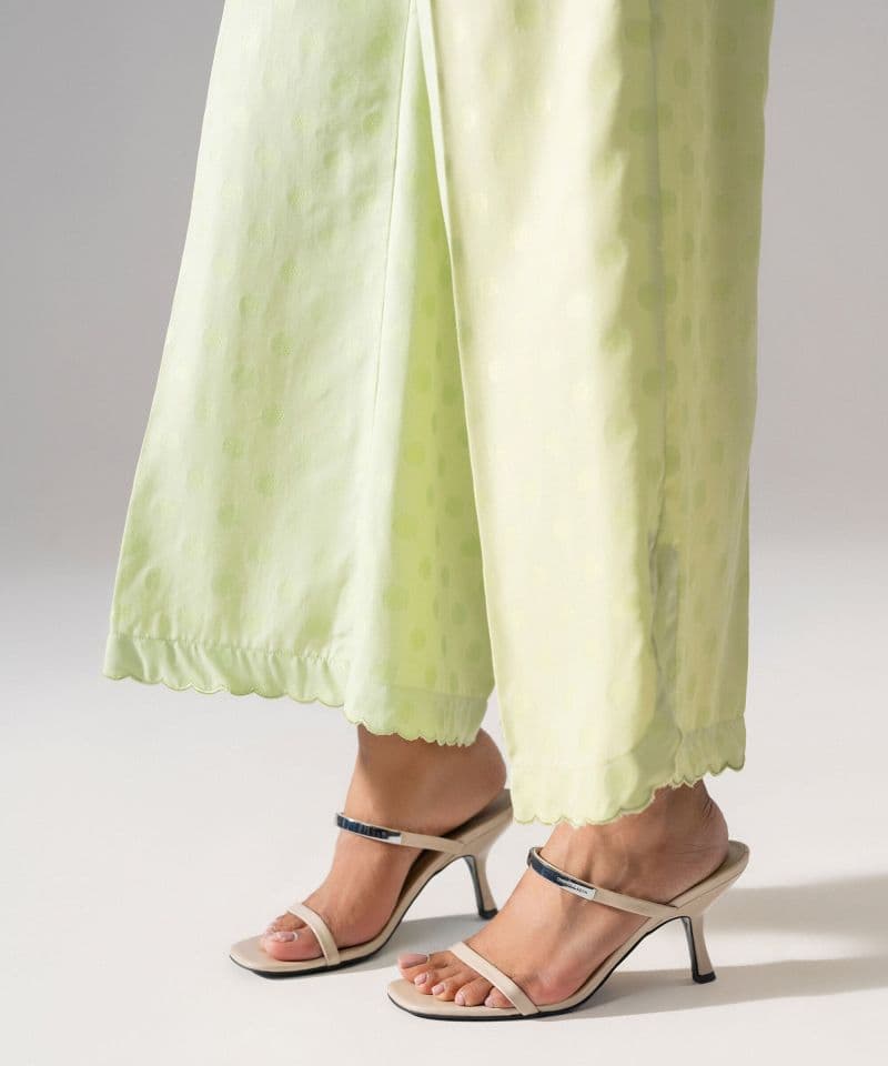 Solid Jacquard Flared Pants thumbnail
