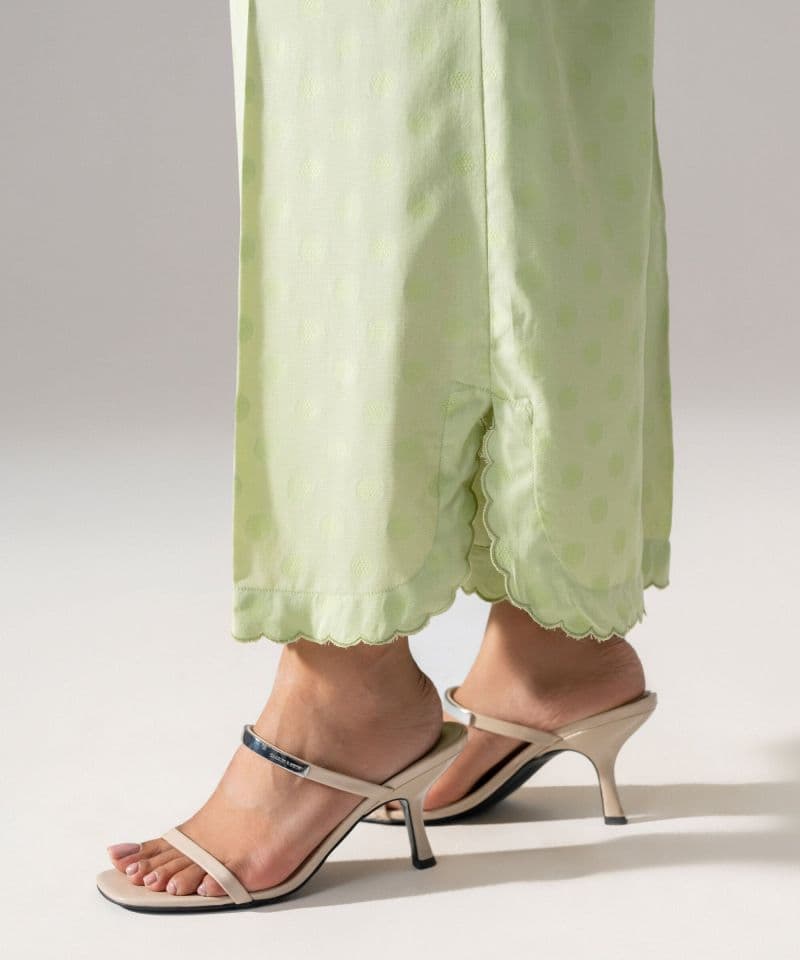 Solid Jacquard Flared Pants thumbnail