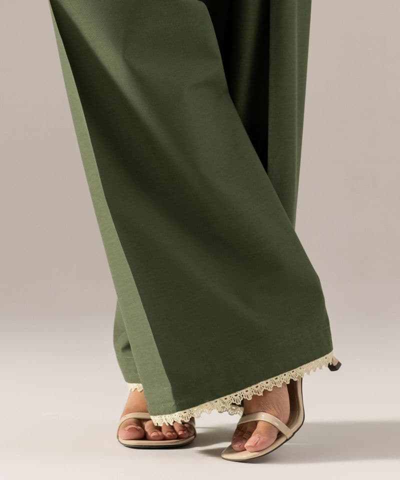 Solid Cotton Viscose Farshi Shalwar