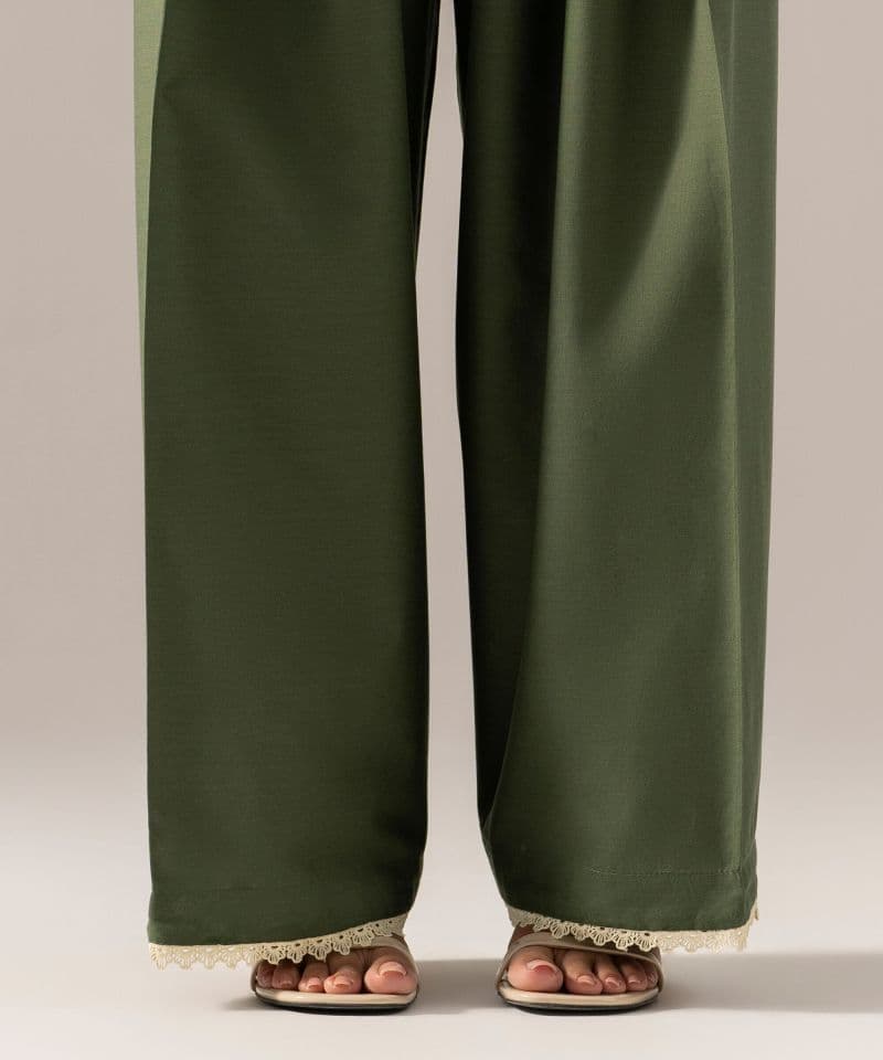 Solid Cotton Viscose Farshi Shalwar