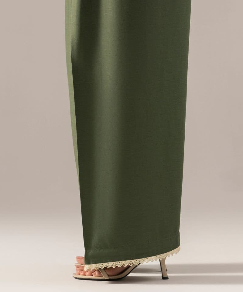 Solid Cotton Viscose Farshi Shalwar