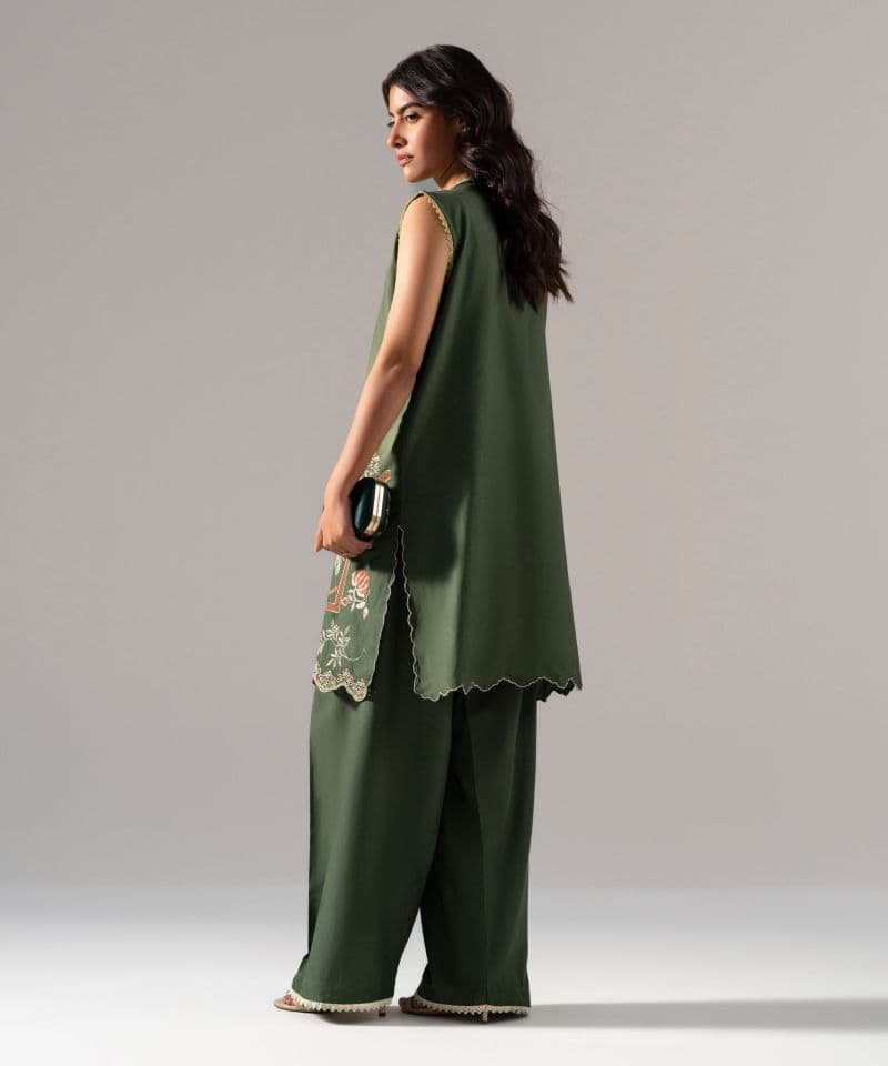 Embroidered Cotton Viscose Shirt