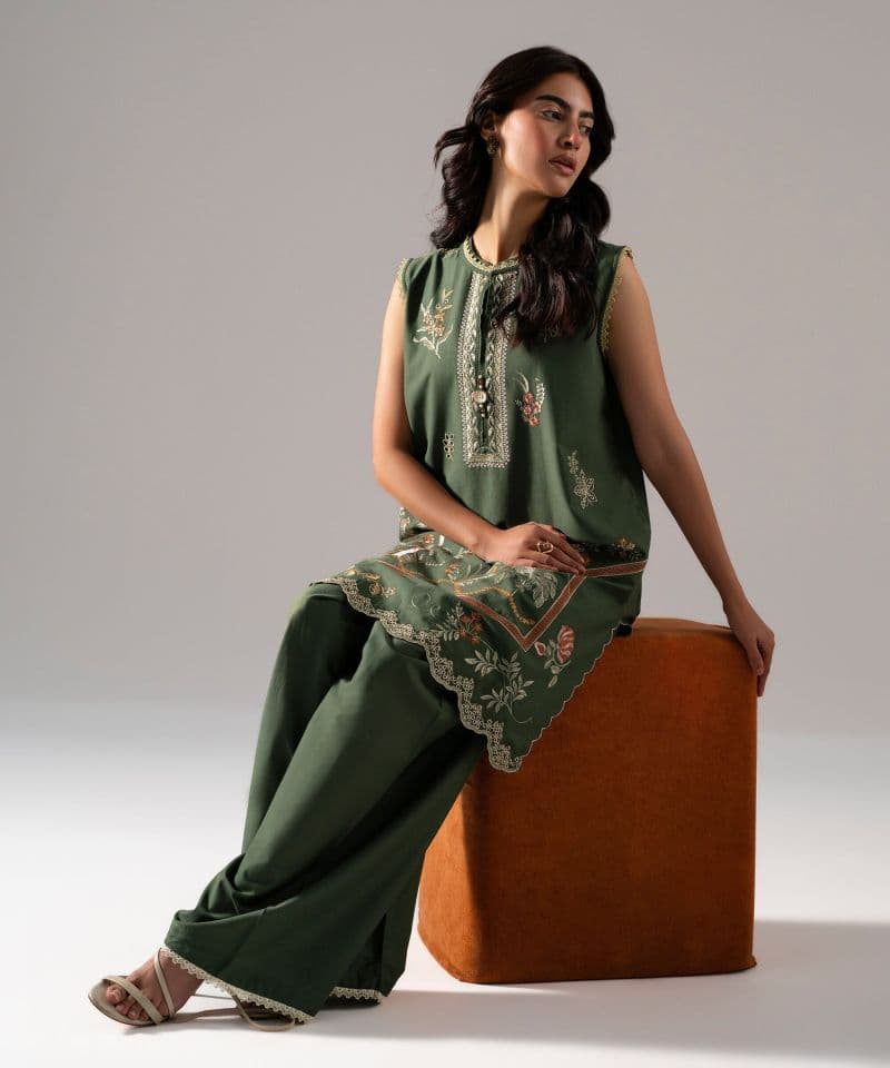 Embroidered Cotton Viscose Shirt