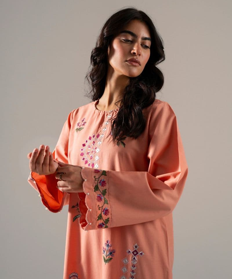 Embroidered Cotton Viscose Shirt