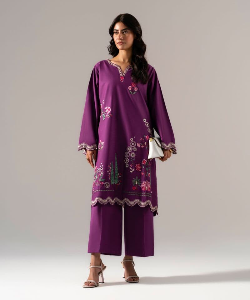 Embroidered Cotton Viscose Shirt