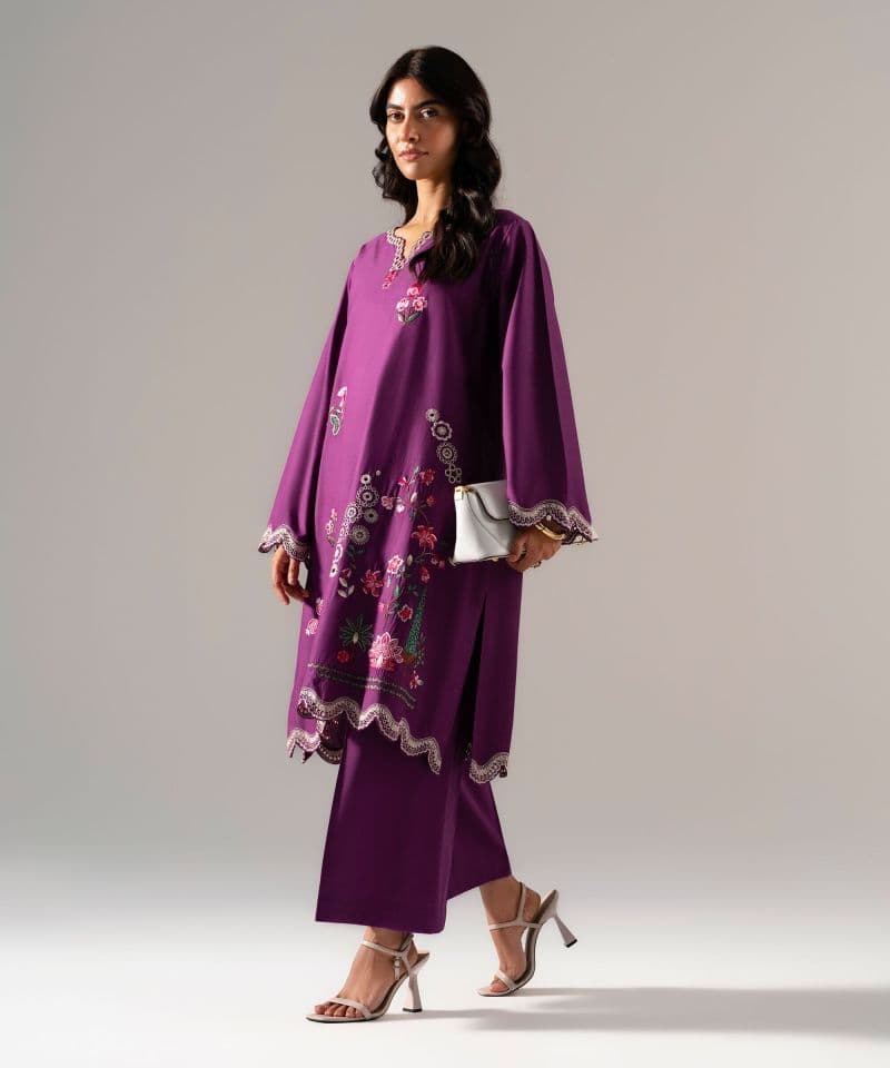 Embroidered Cotton Viscose Shirt