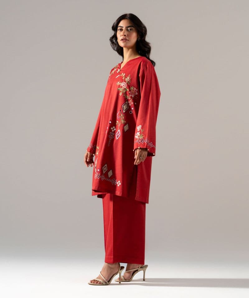 Embroidered Cotton Viscose Shirt