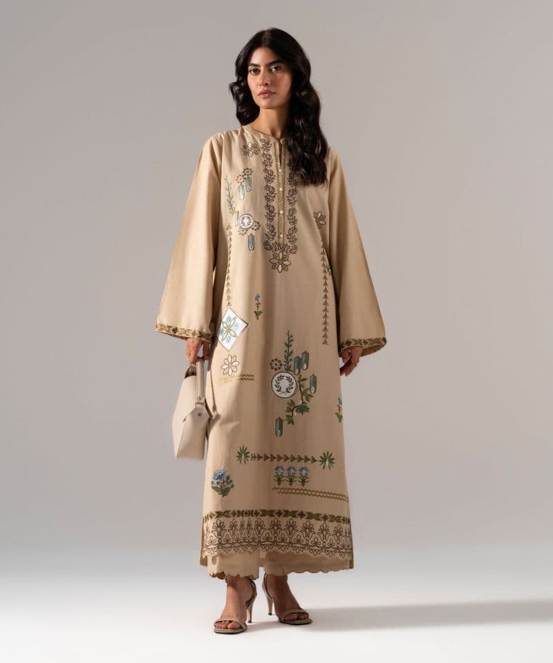Embroidered Cotton Viscose Shirt