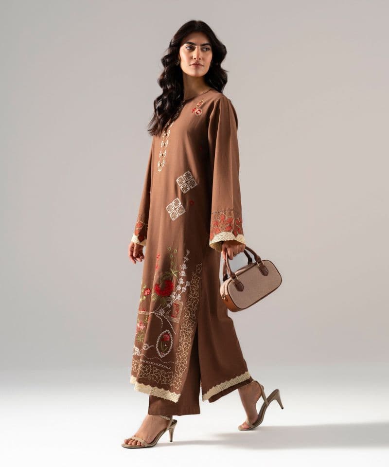Embroidered Cotton Viscose Shirt