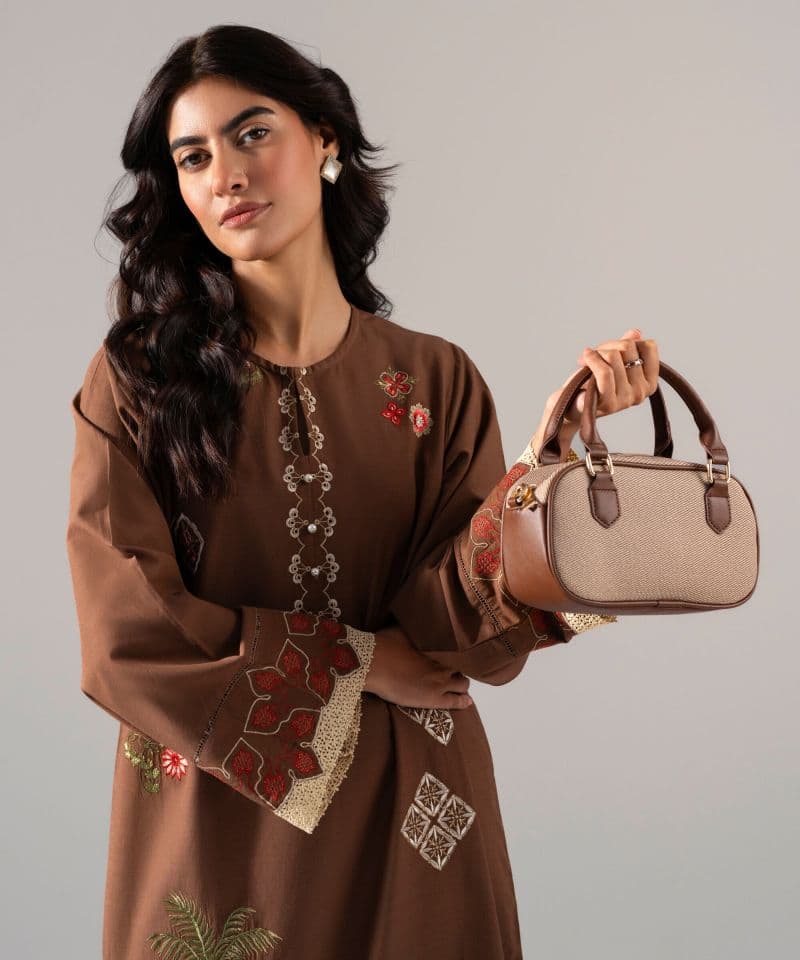 Embroidered Cotton Viscose Shirt