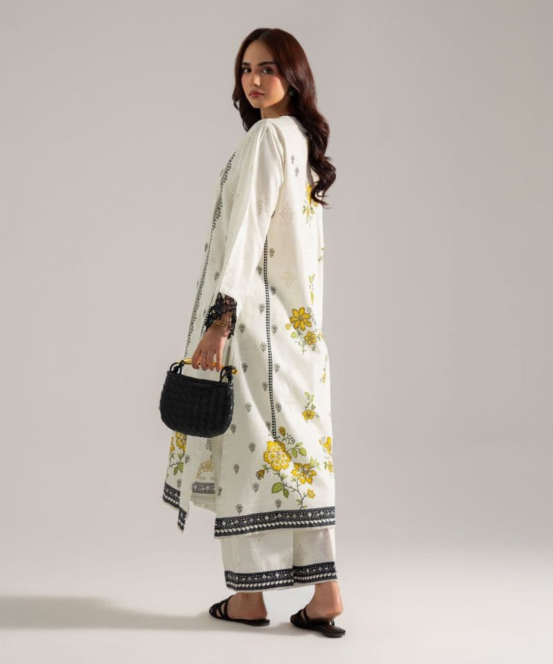 Printed Khaddar Shirt