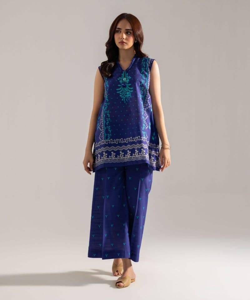 Printed Khaddar Shirt