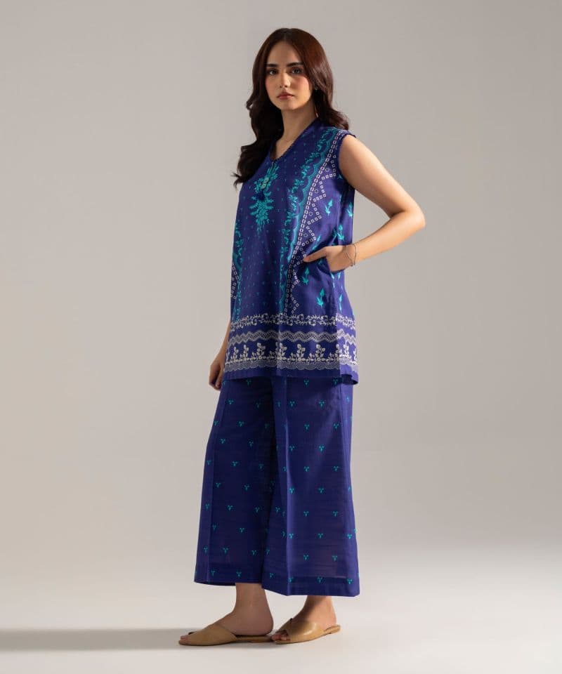 Printed Khaddar Shirt