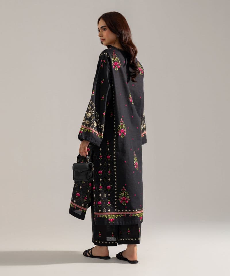 Printed Khaddar Shirt