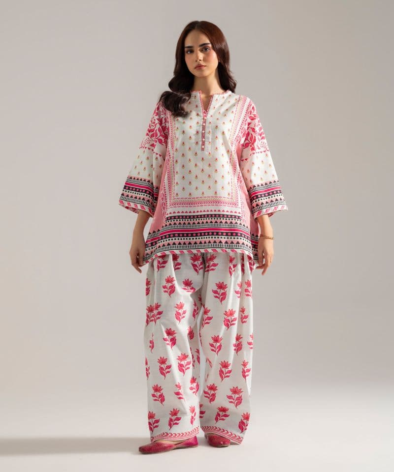 Printed Khaddar Shirt
