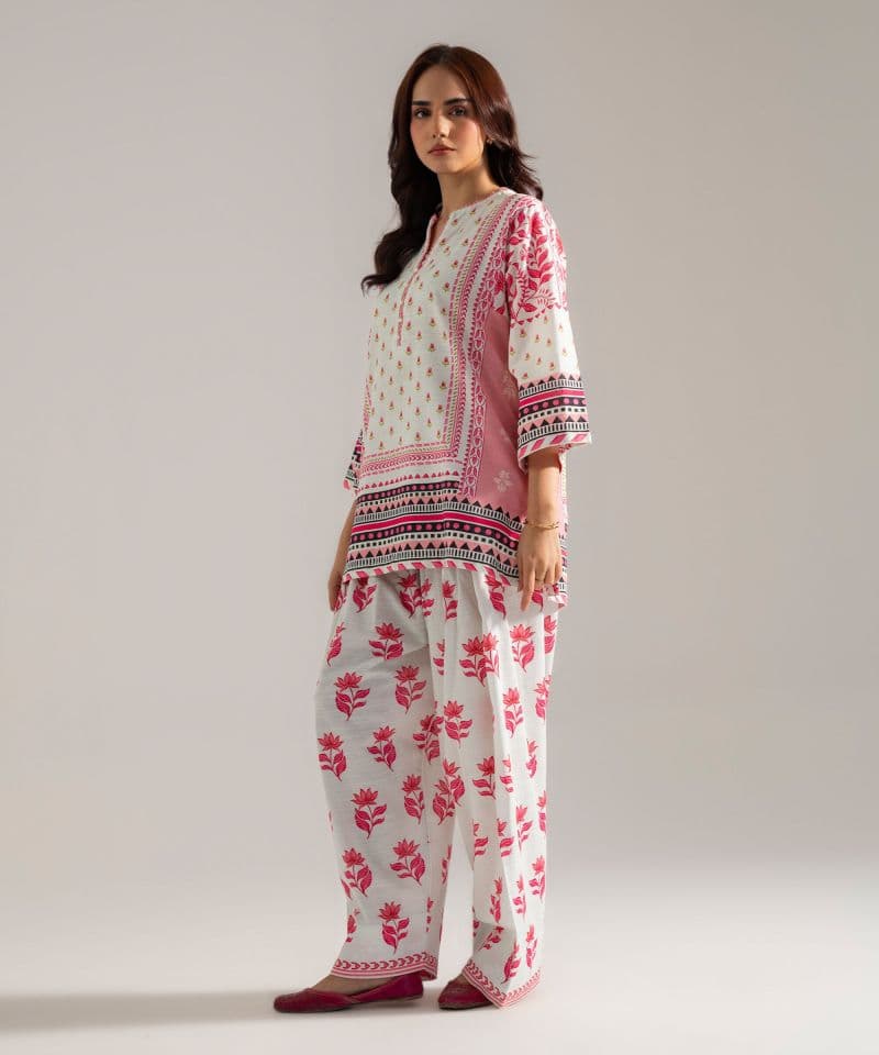 Printed Khaddar Shirt