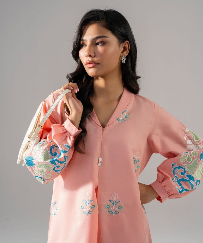 2 Piece - Embroidered Cotton Suit thumbnail