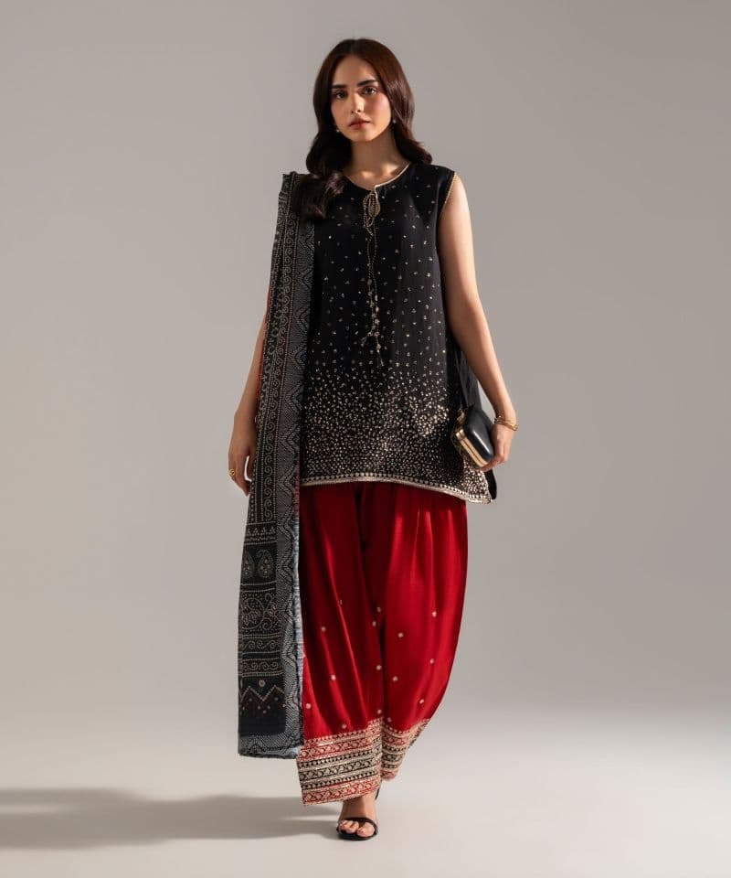 3 Piece - Embroidered Silk Suit thumbnail