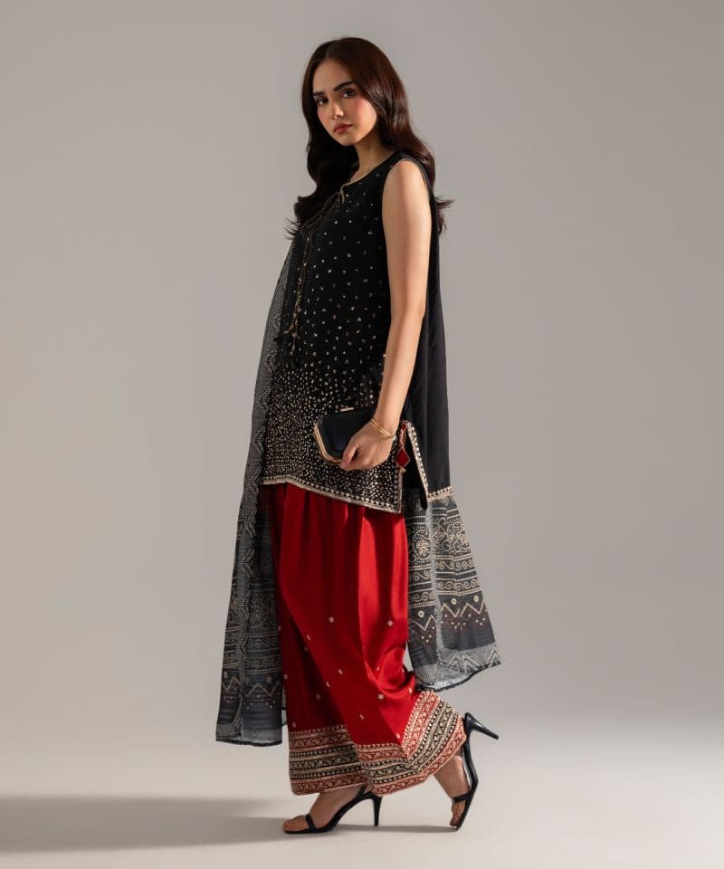 3 Piece - Embroidered Silk Suit thumbnail