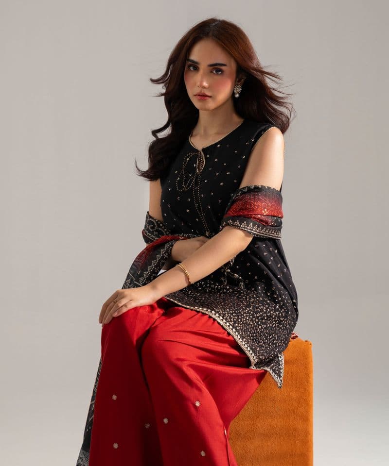3 Piece - Embroidered Silk Suit thumbnail