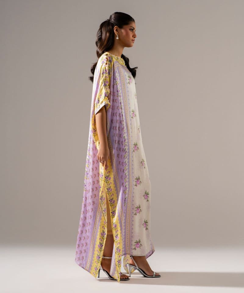Printed Charmeuse Kaftan thumbnail