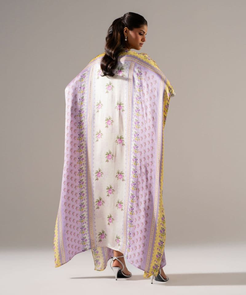Printed Charmeuse Kaftan thumbnail